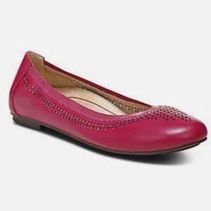 Vionic Perforated Leather ballet flats